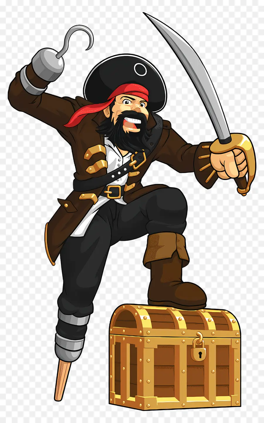 капитан Джек Воробей，пират PNG