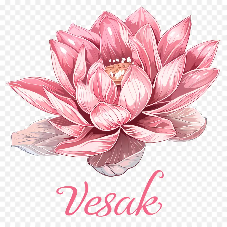 день Весак，Розовый цветок лотоса PNG