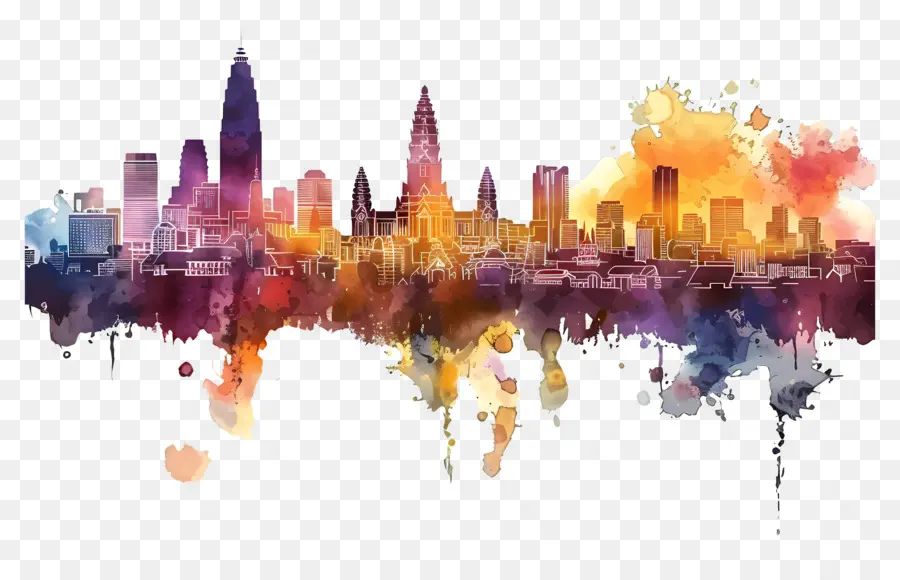 Бангкок Skyline，городской пейзаж PNG