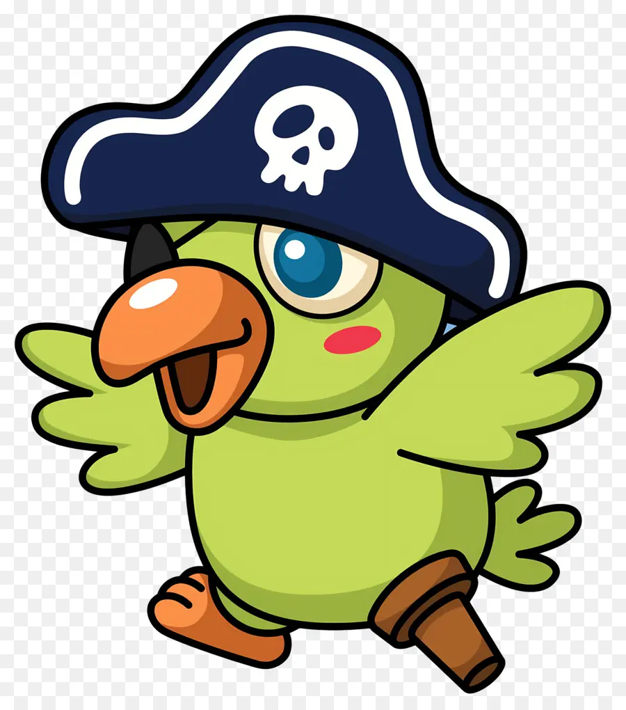 попугай пират，Пиратская птица PNG