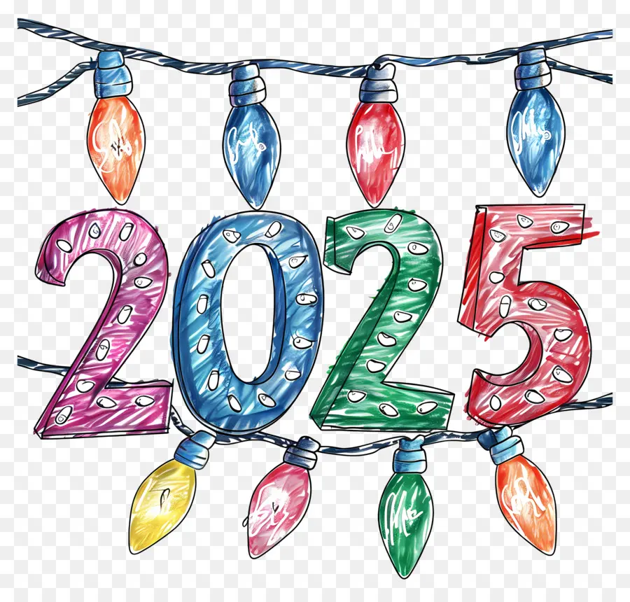 Новый год 2025，праздничный PNG