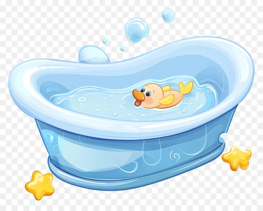 Детская ванна，ванна мультфильм PNG