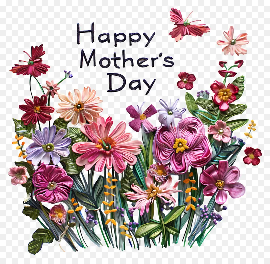счастливый день матери，цветочный букет PNG
