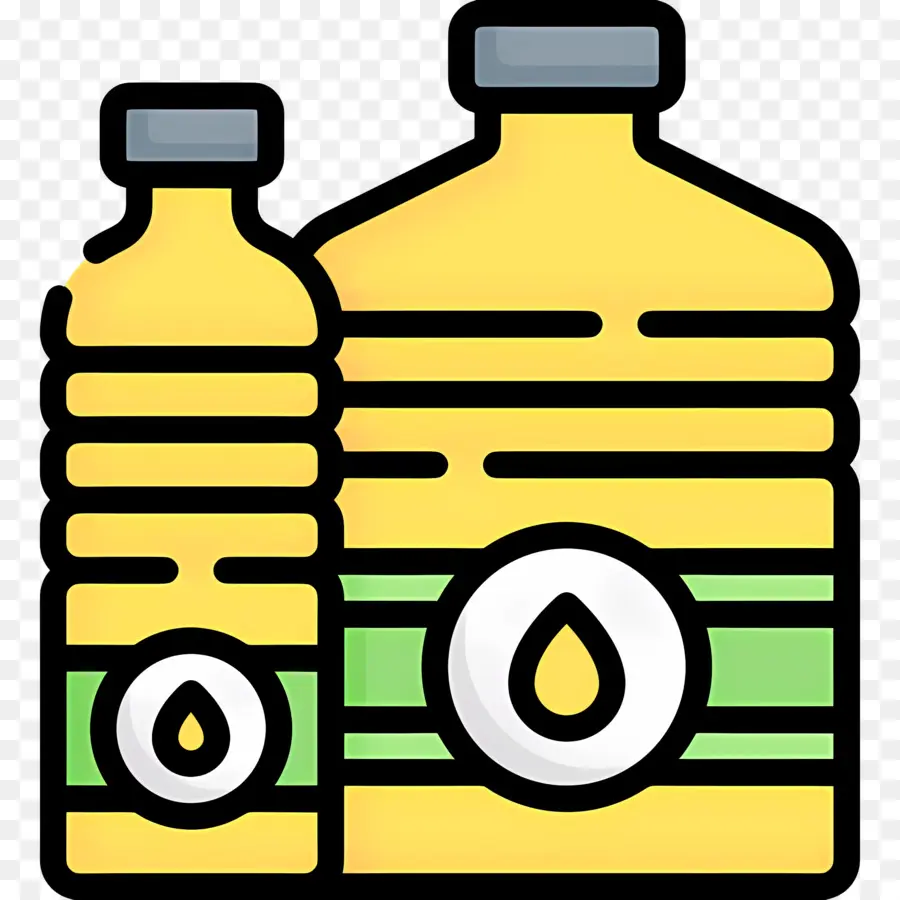 растительное масло，желтая бутылка PNG