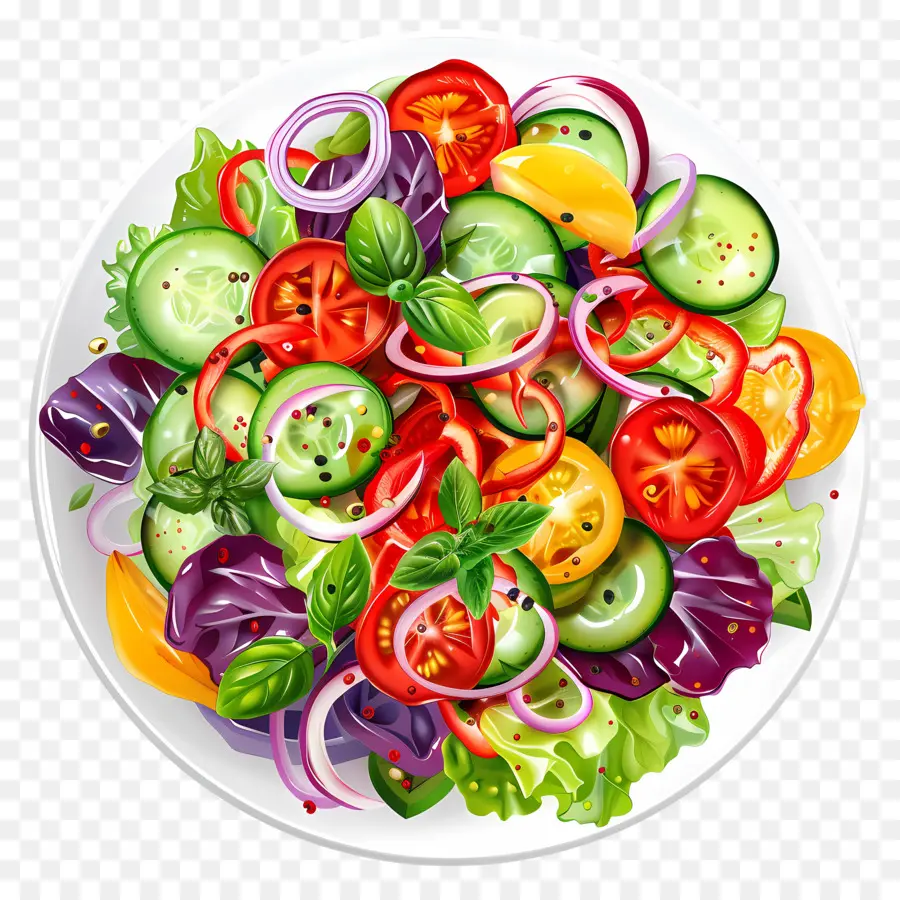 овощной салат，Салат PNG