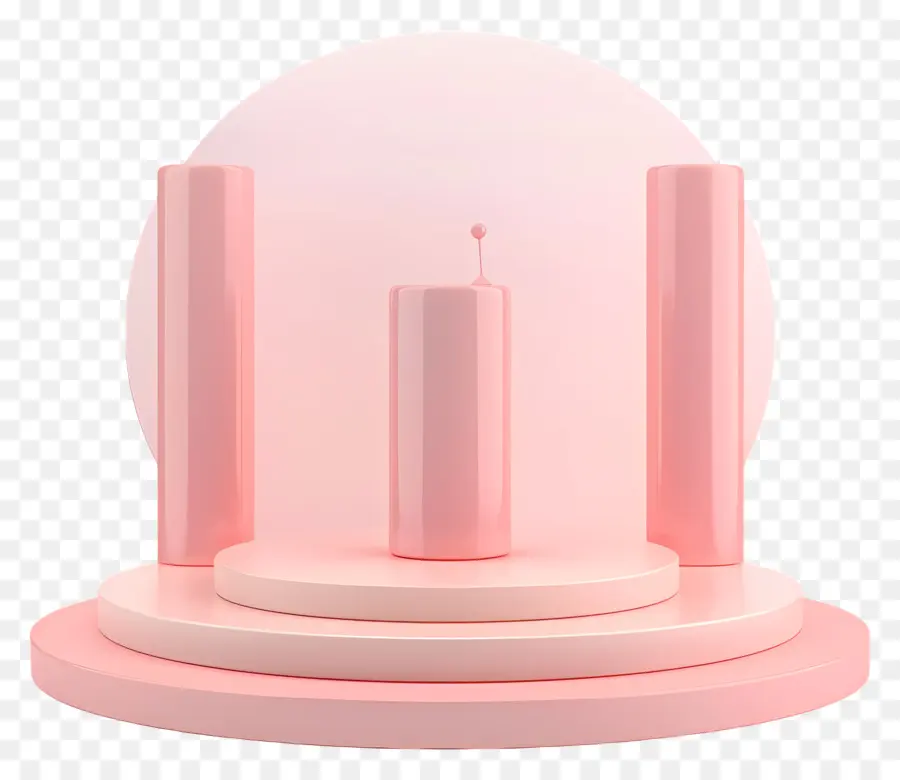 речевой подиум，розовый стенд PNG