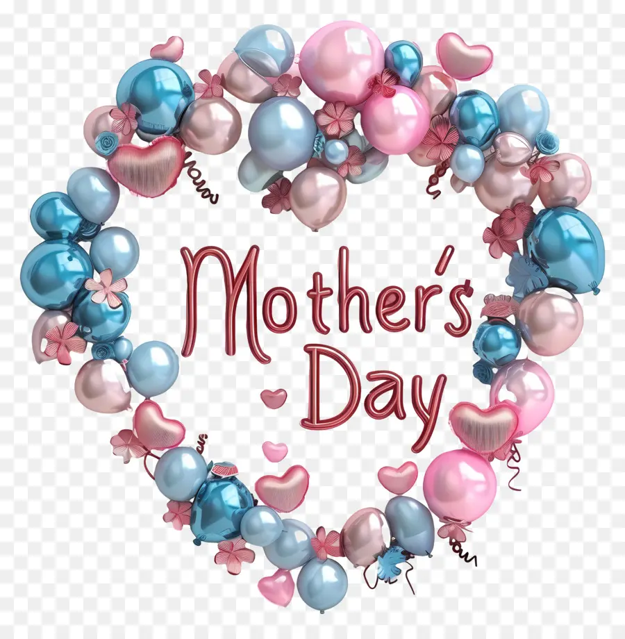 счастливый день матери，воздушные шары PNG