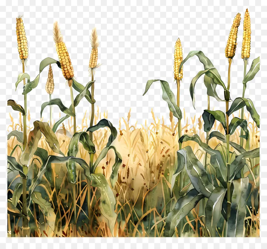 кукурузные поля，кукуруза PNG