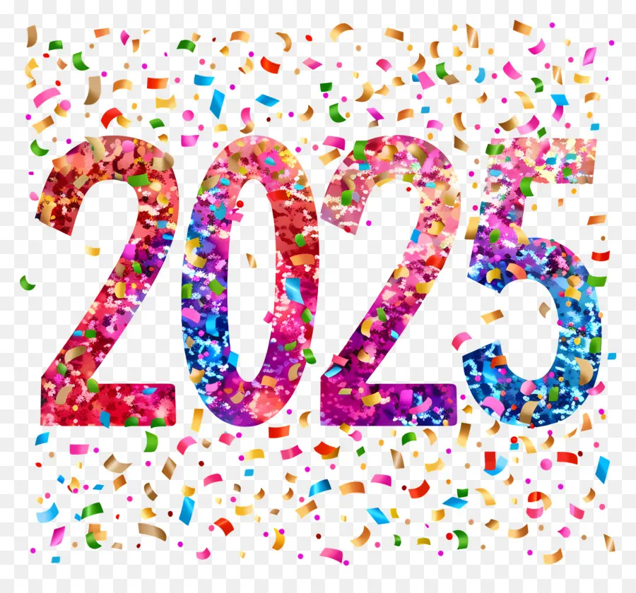 Новый год 2025，в канун Нового года PNG