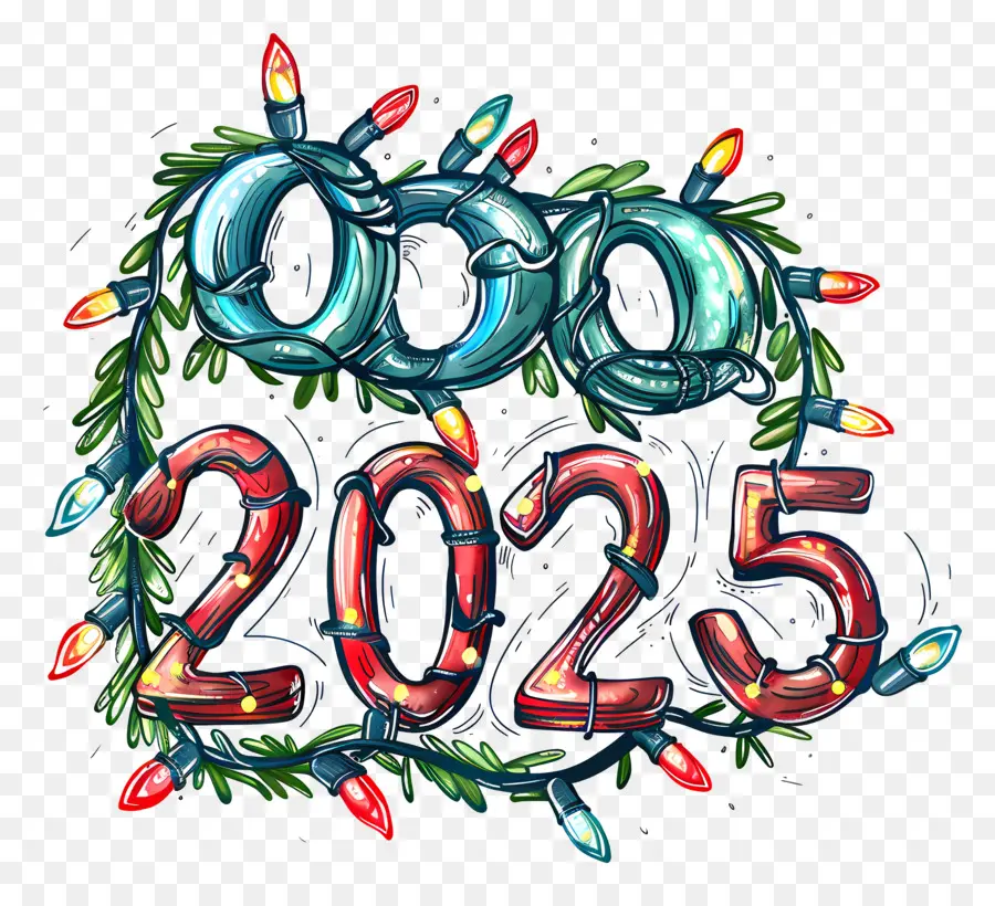 Новый год 2025，праздники PNG