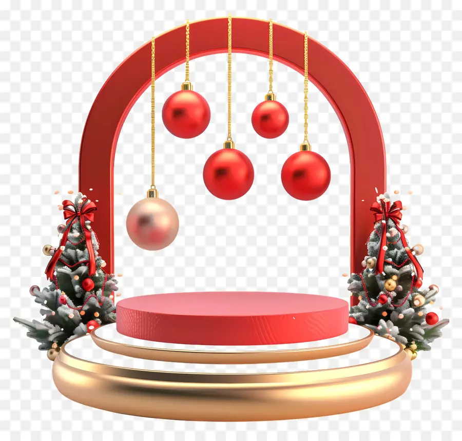 подиум，Christmas Decorations PNG