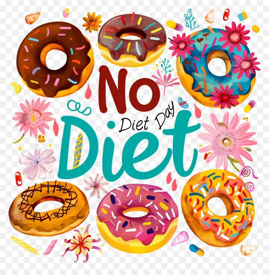 Международный день без диеты，пончики PNG