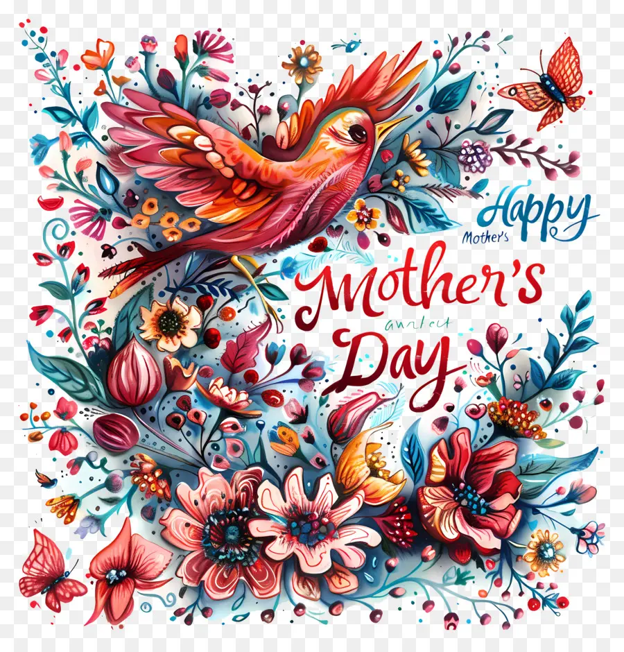 счастливый день матери，Цветочная картина PNG
