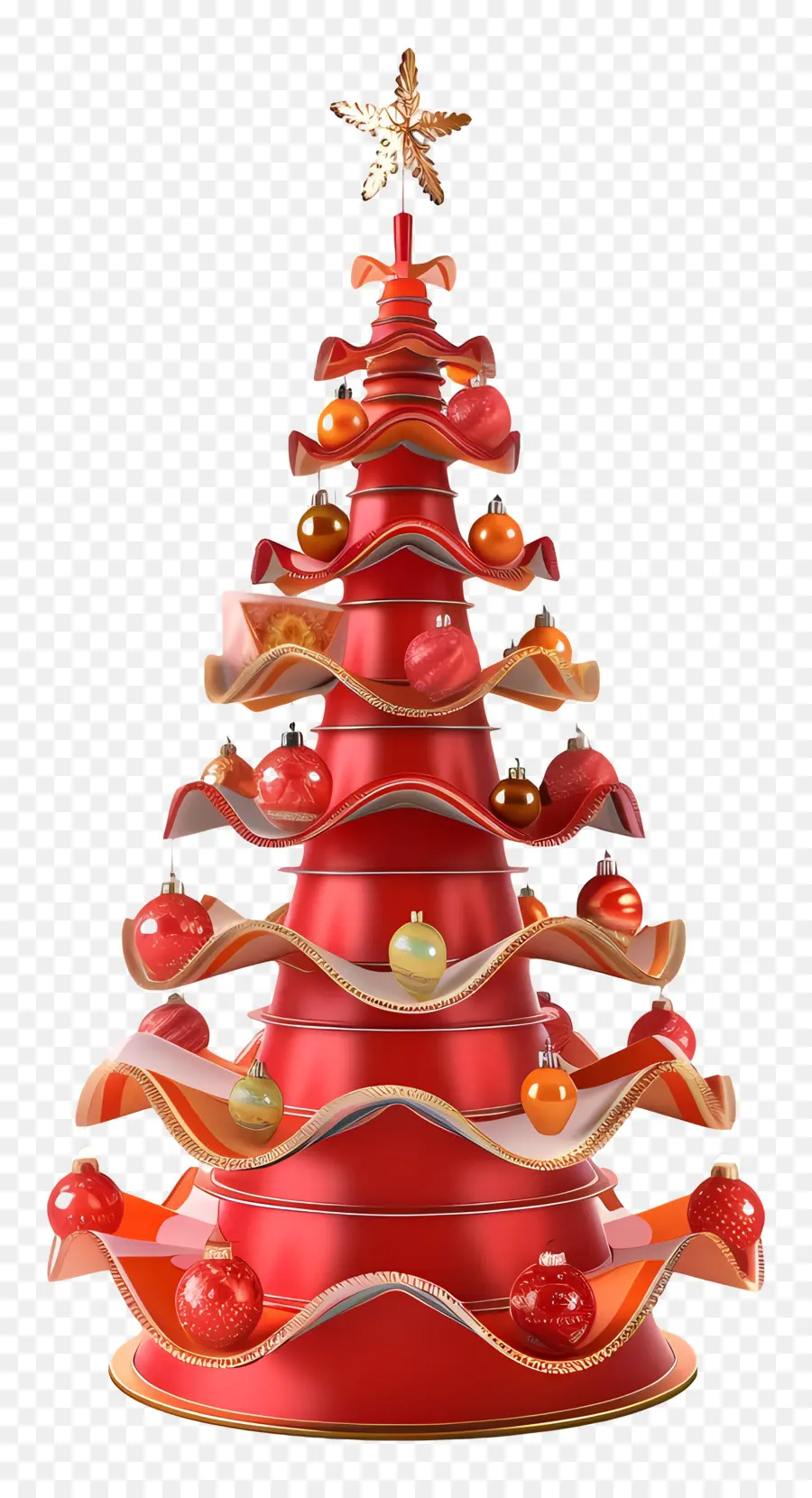 Рождественская елка，Спиральная рождественская елка PNG