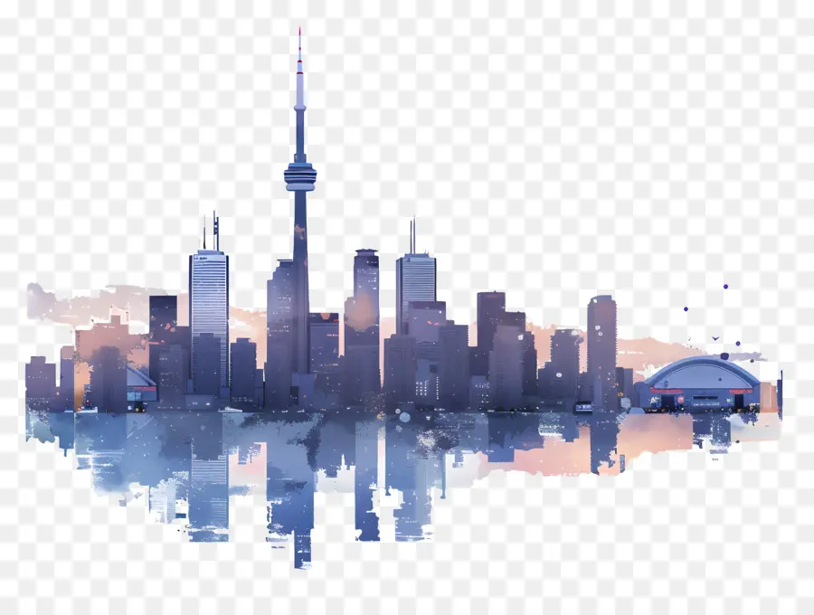Городской горизонт Торонто，городской пейзаж PNG
