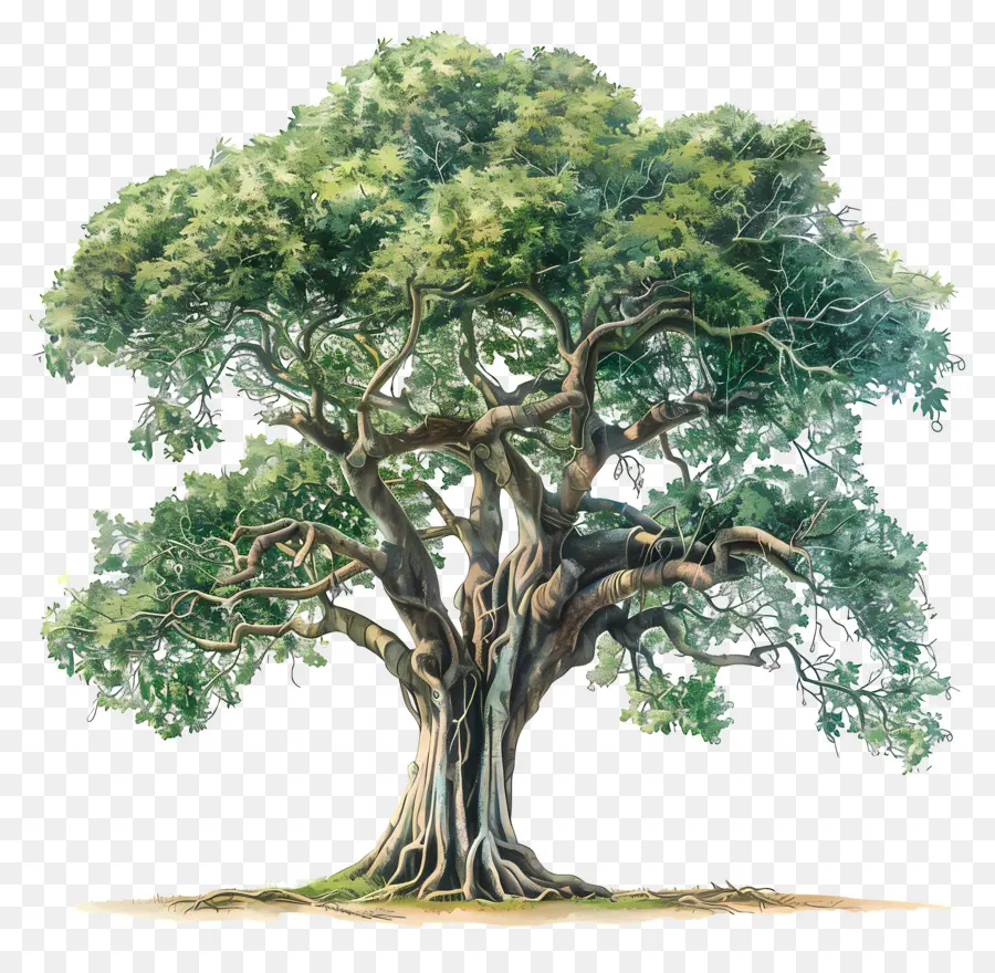 капок дерево，Старое дерево PNG