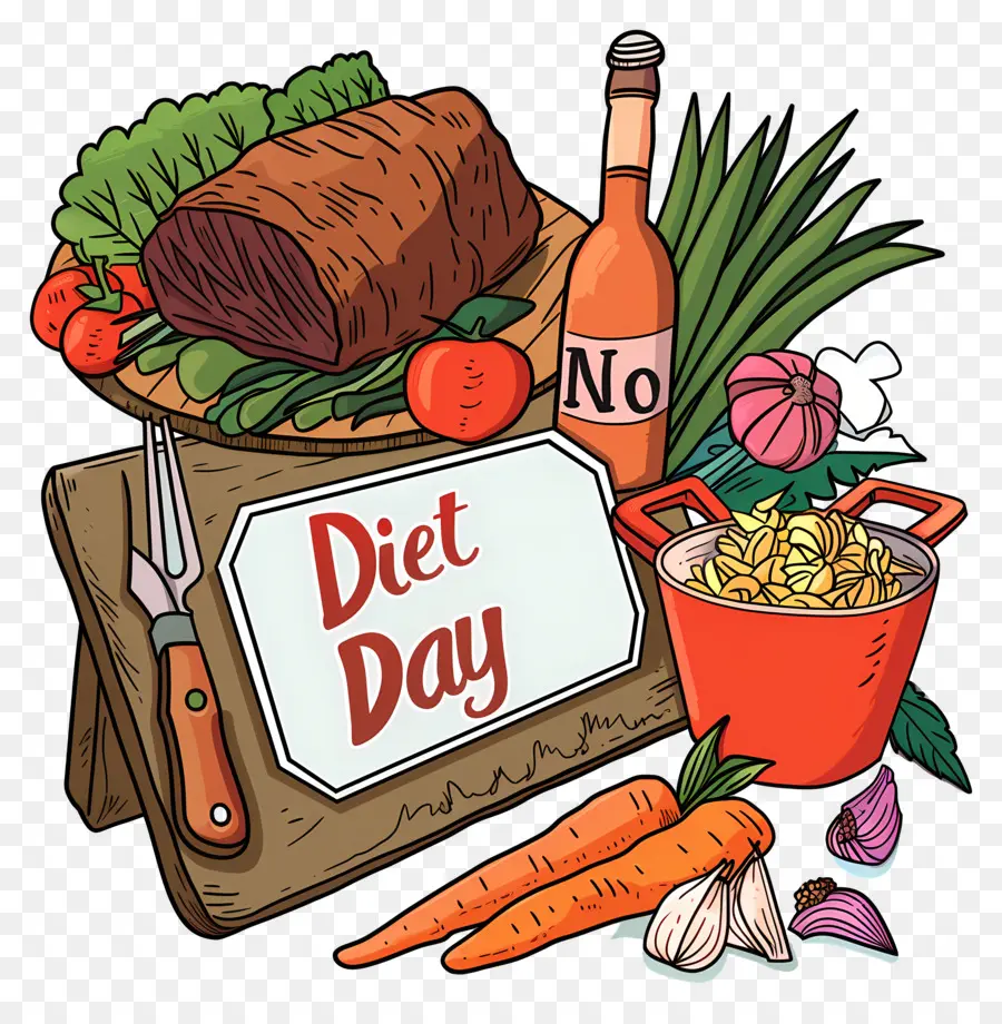 Международный день без диеты，День диеты PNG