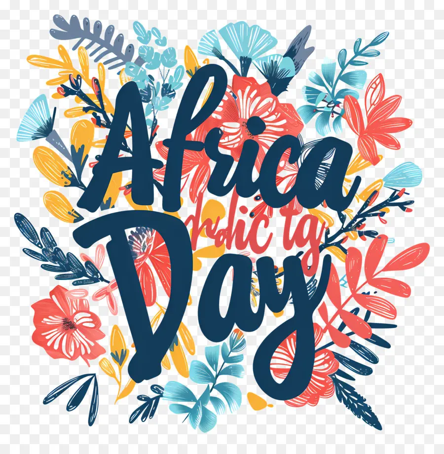 день Африки，цветочный венок PNG