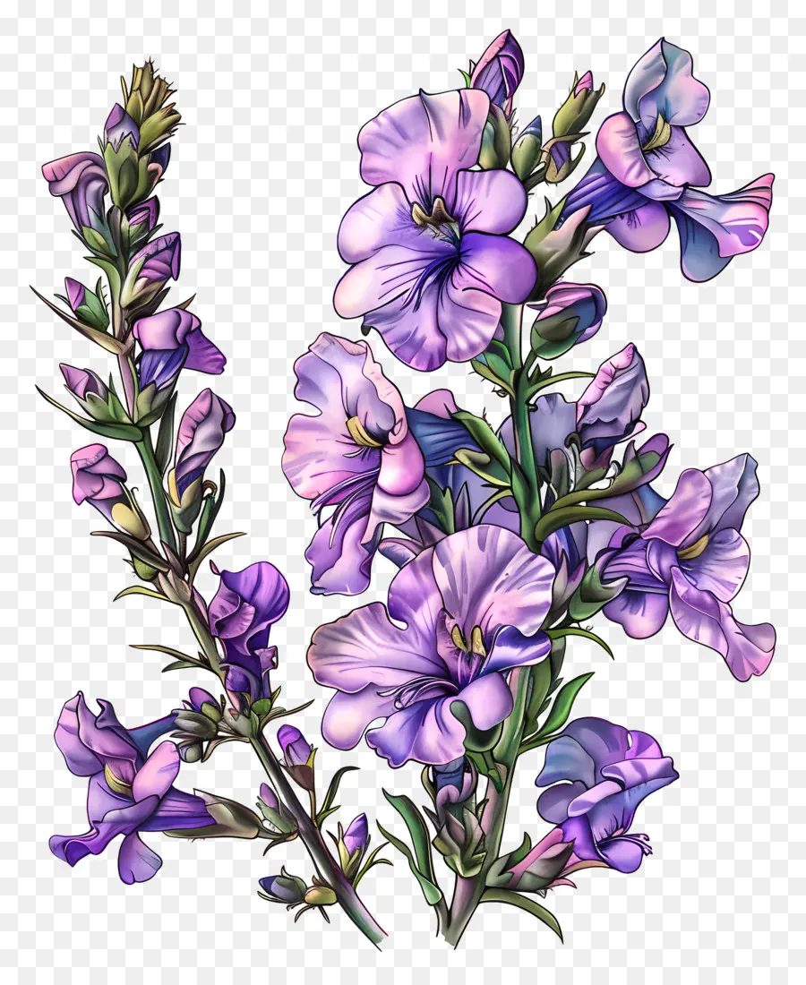 Фиолетовые снимки цветы，Лавандовые цветы PNG