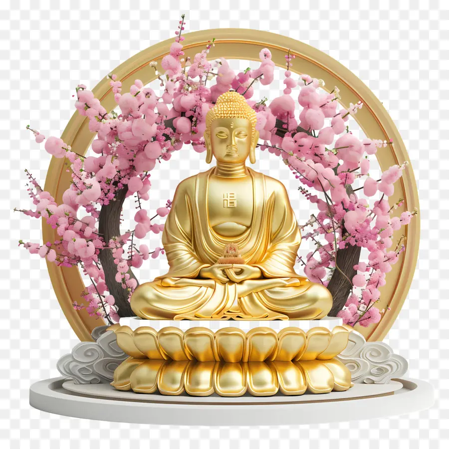 Будда，статуя золотого Будды PNG