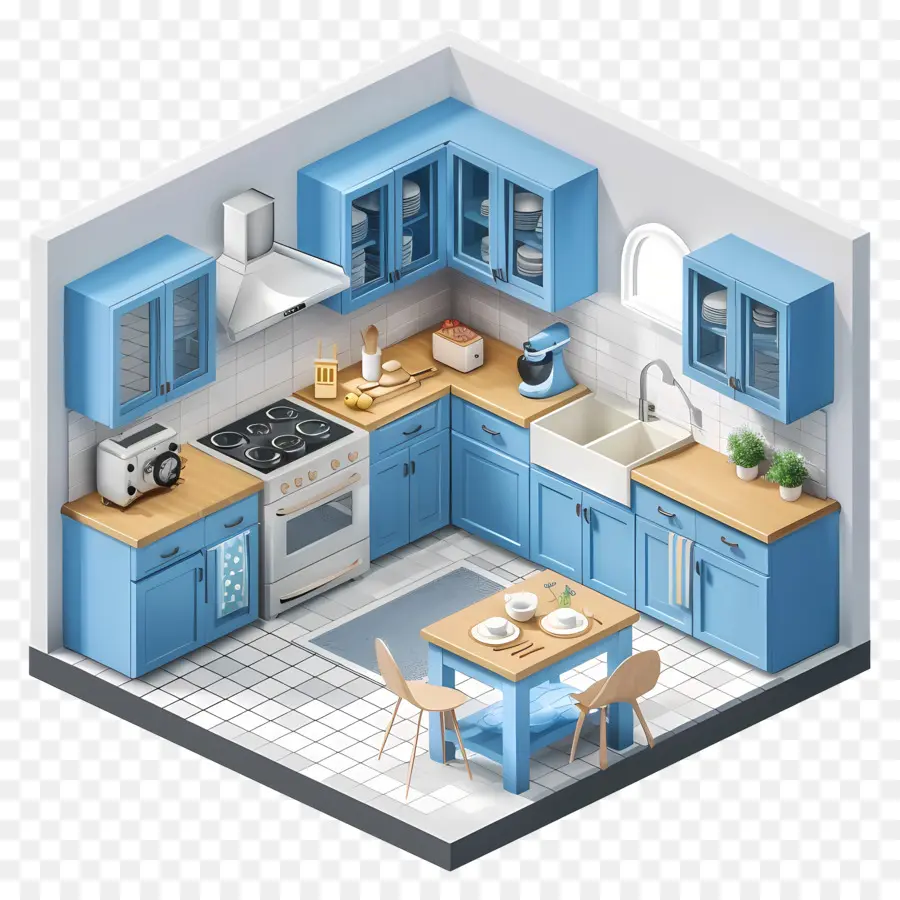 кухня комната，Маленький дизайн кухни PNG