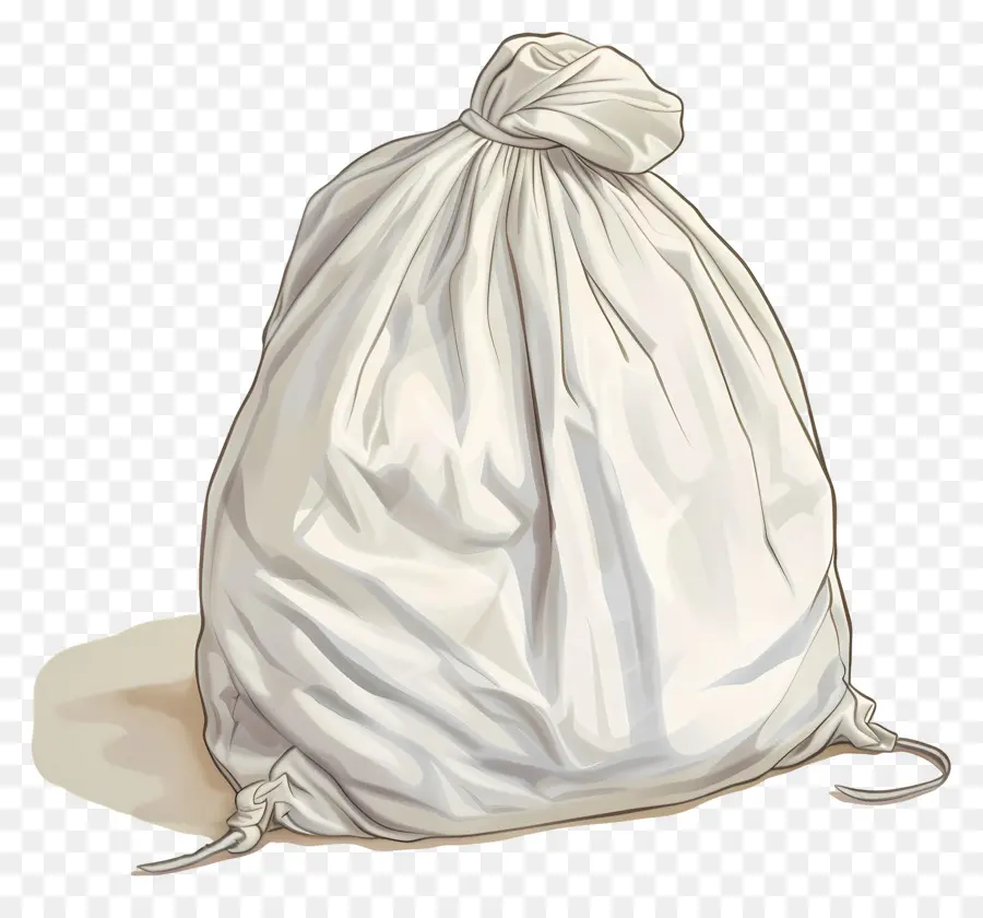 мешок прачечного，белый пластиковый мусорный мешок PNG