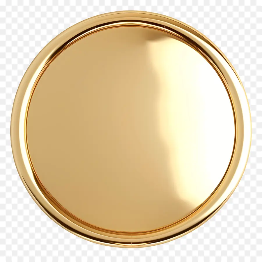 Золотая табличка，золотой круг PNG