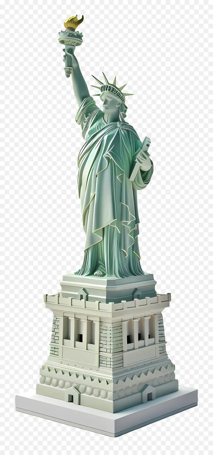 статуя свободы，Liberty Onlighting The World PNG