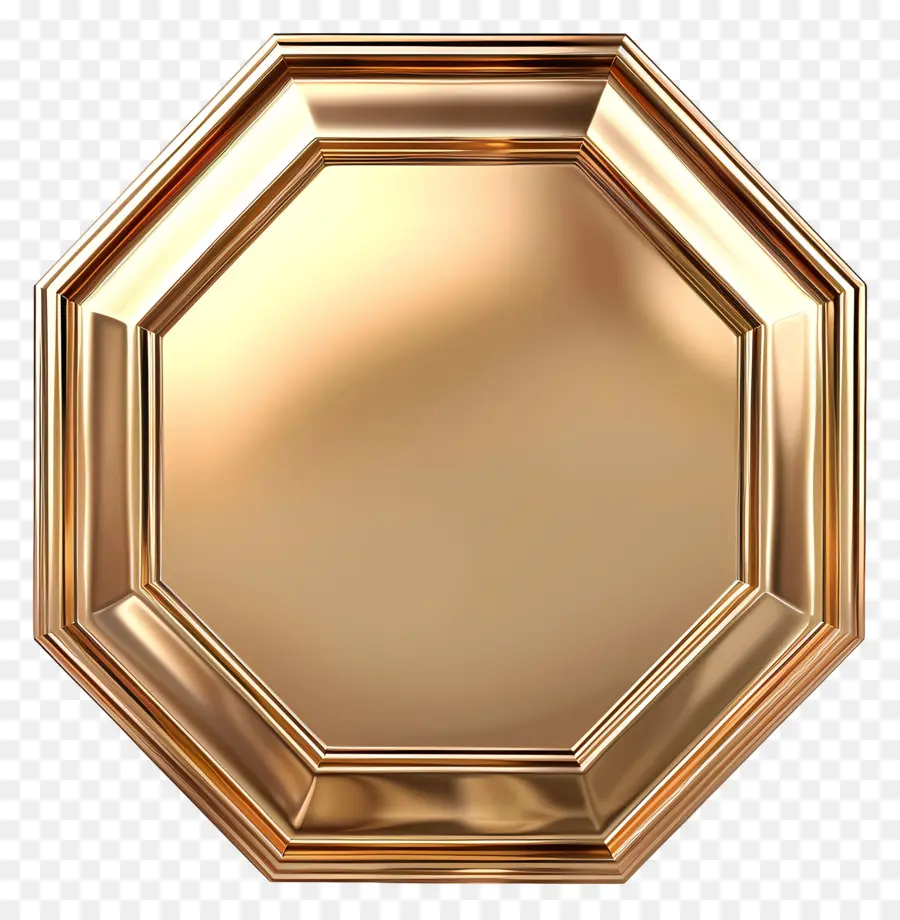 Золотая табличка，Золотая металлическая пластина PNG