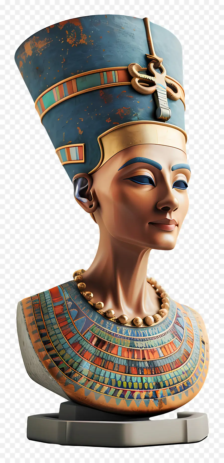 Бюст Нефертити，Египетская королева PNG