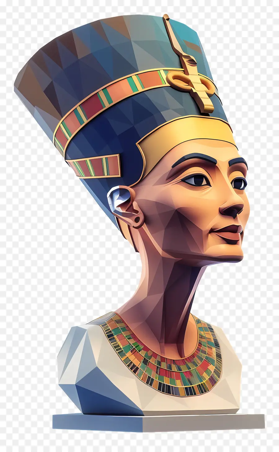 Бюст Нефертити，Египетская королева PNG
