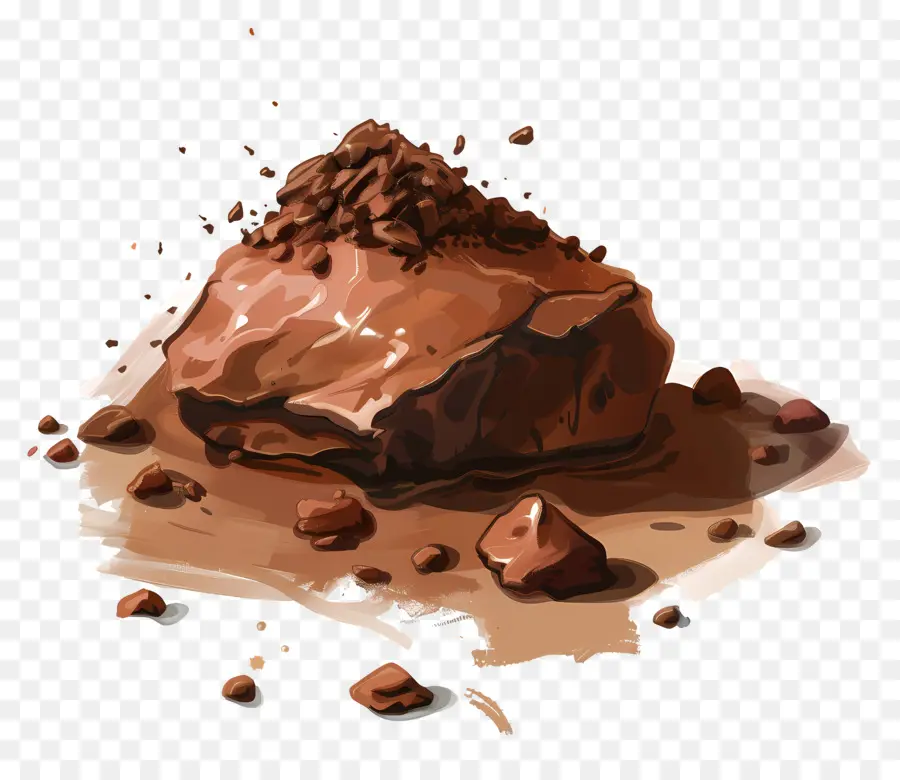 глиняная почва，Шоколадный торт PNG
