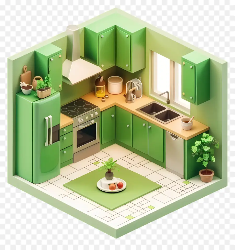 кухня комната，маленькая кухня PNG