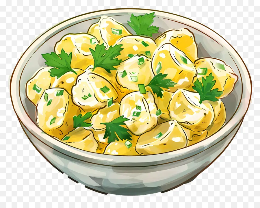 Картофельный салат，Potatoes PNG