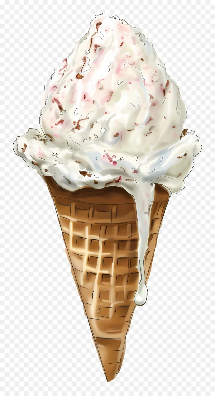 конус мороженого，Ice Cream Cone PNG