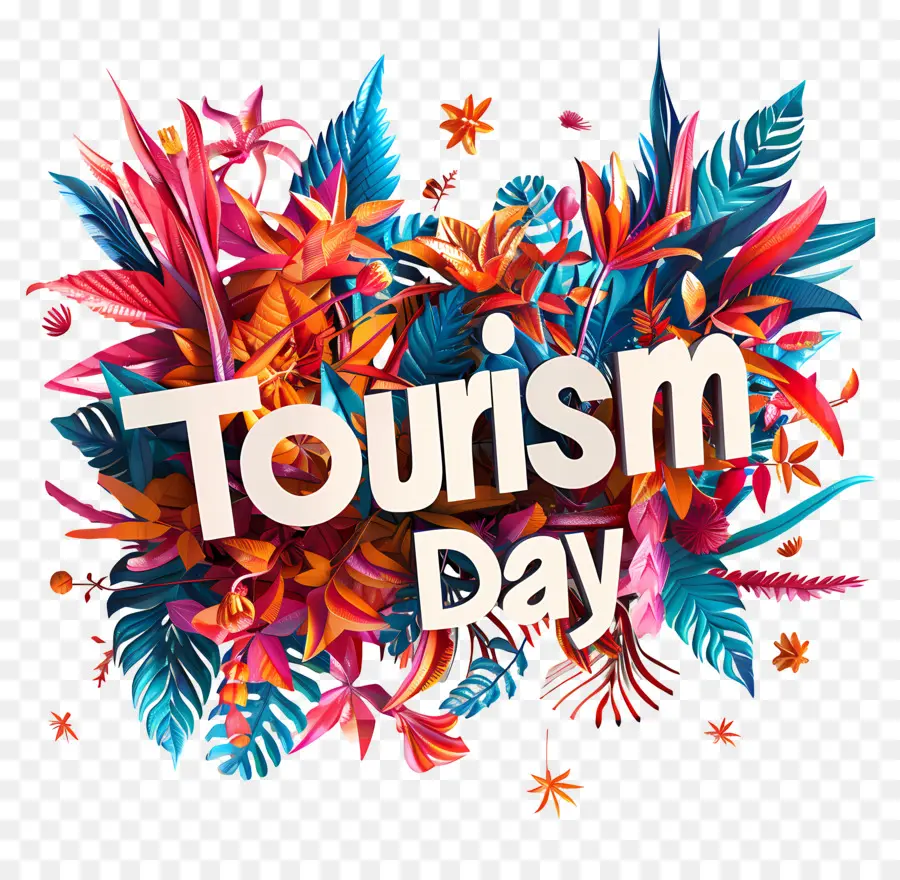 День туризма，цветочная композиция PNG