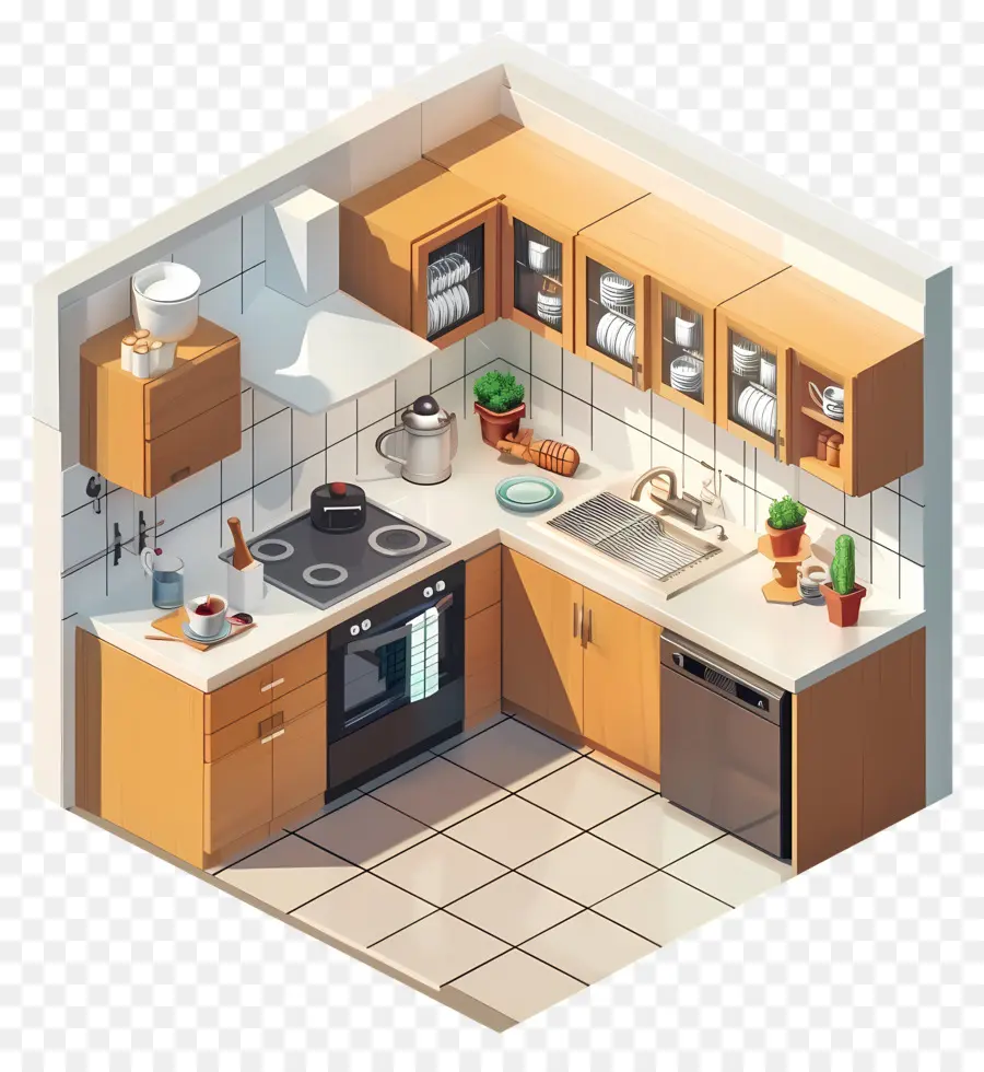 кухня комната，дизайн кухни PNG