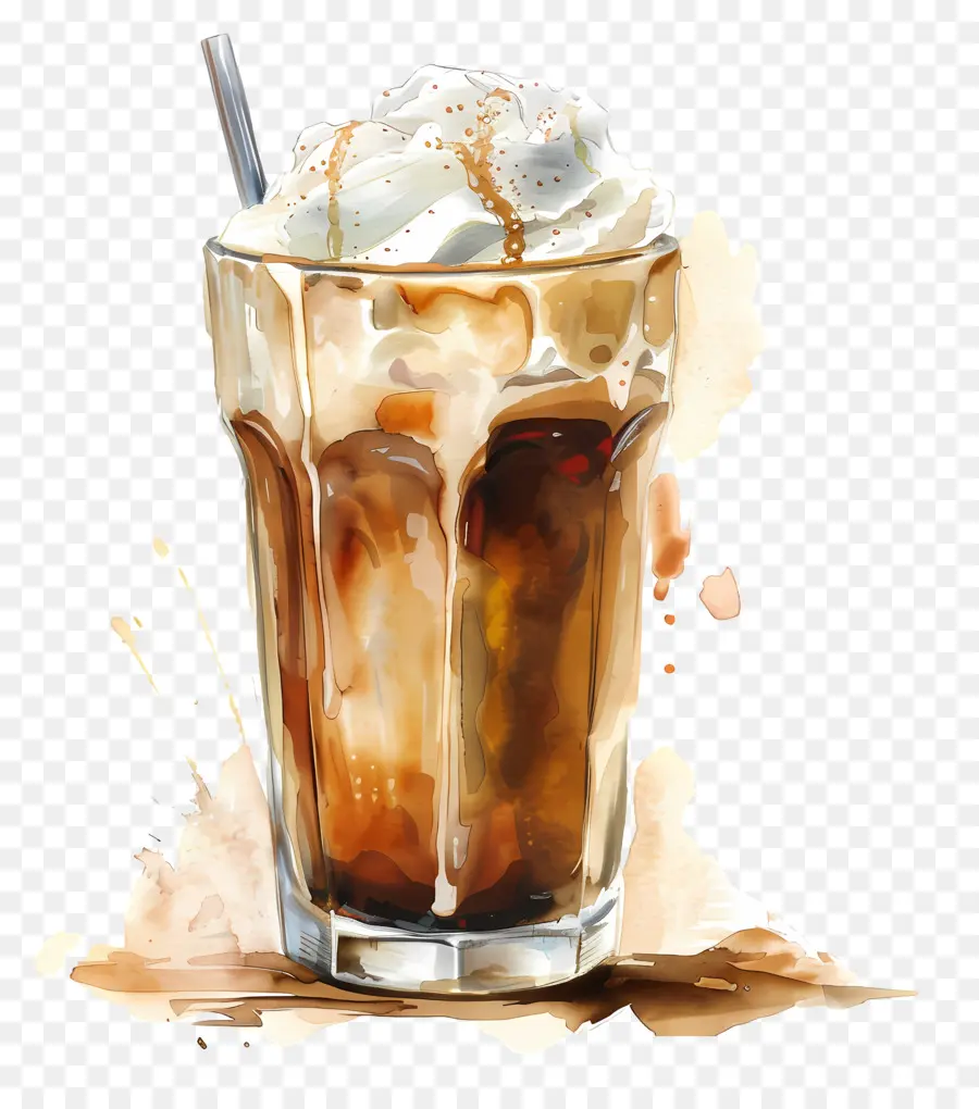 холодный кофе，молочный коктейль PNG