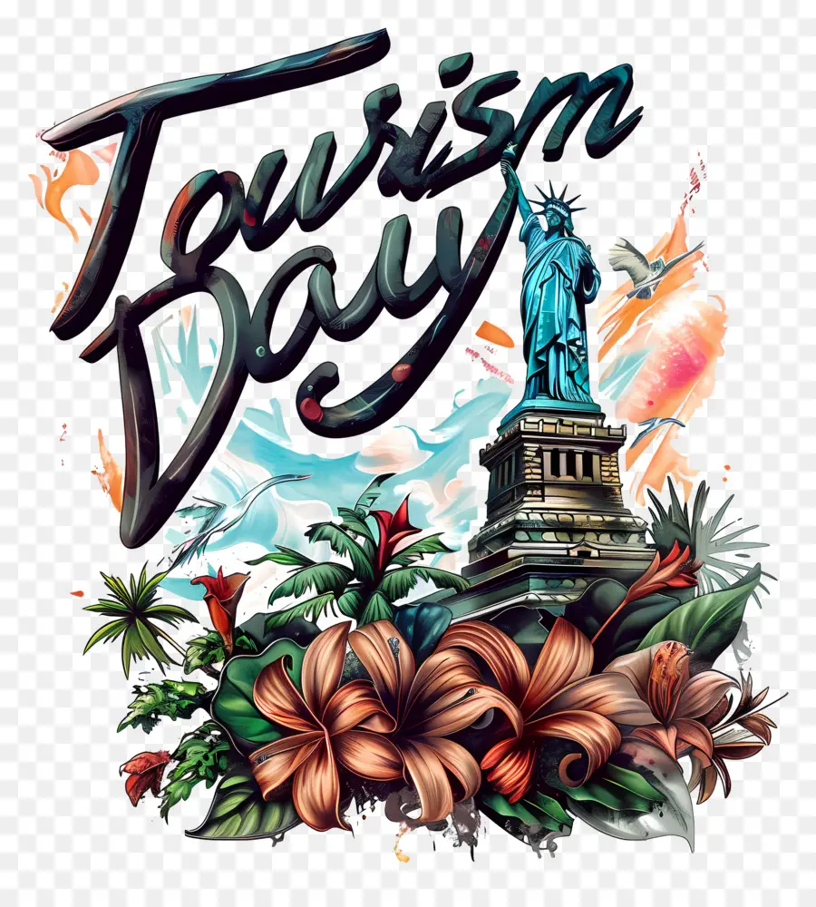День туризма，статуя свободы PNG