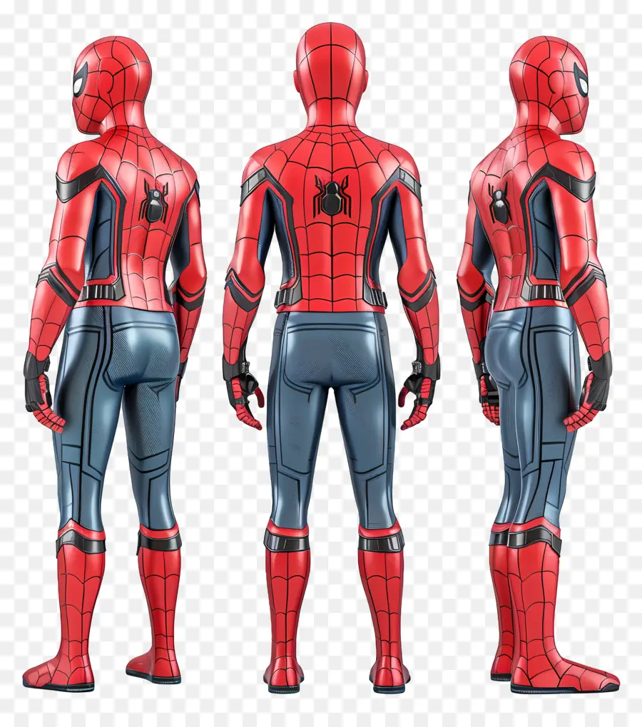 Человек паук фигурку，Человек паук костюм PNG