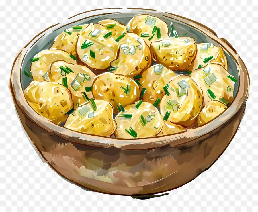 Картофельный салат，чипсы PNG