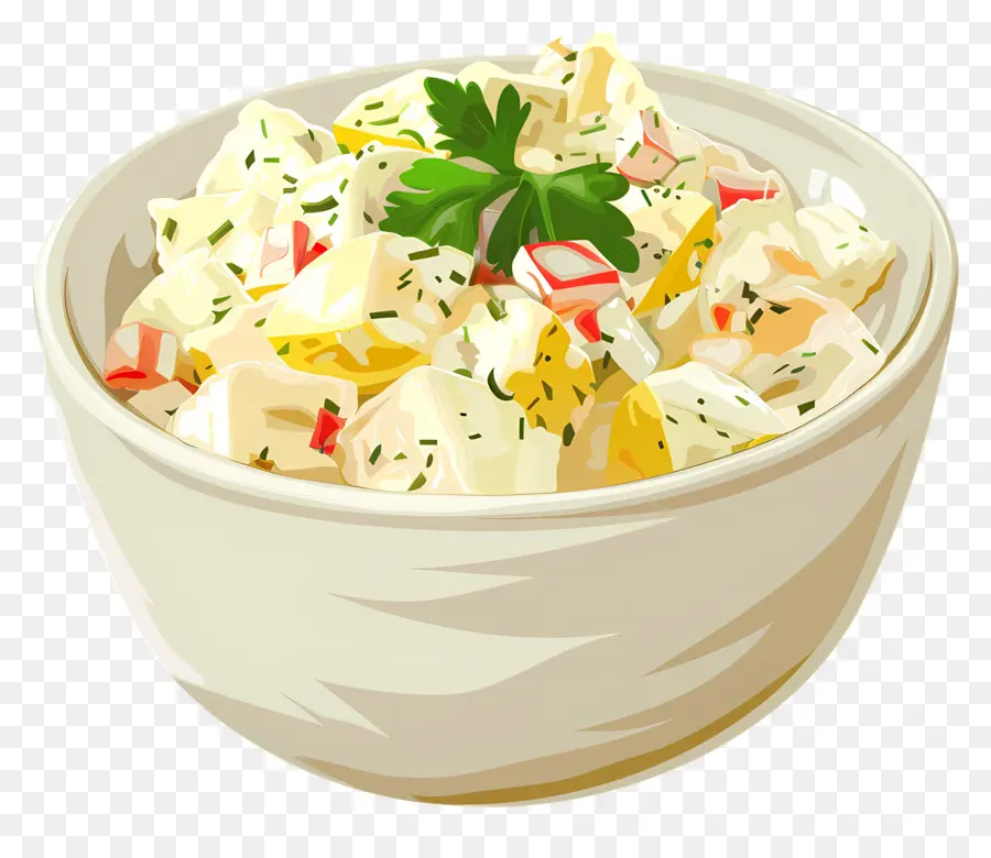 Картофельный салат，салат рецепт PNG