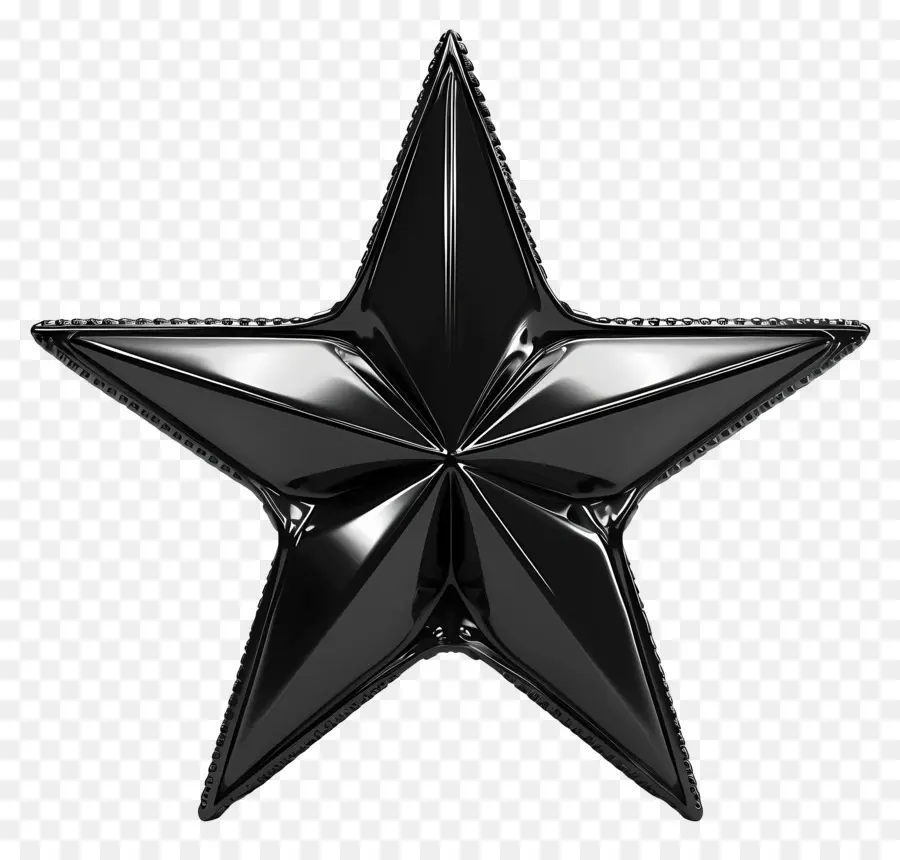 черная звезда，Металлическая звезда PNG
