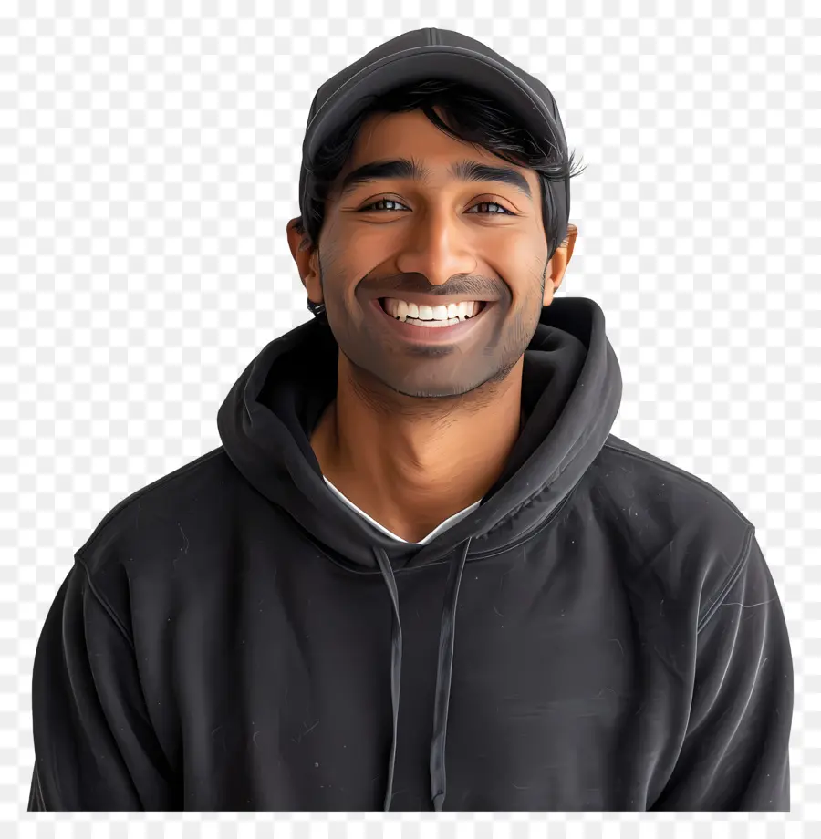 индиец，улыбающийся человек PNG