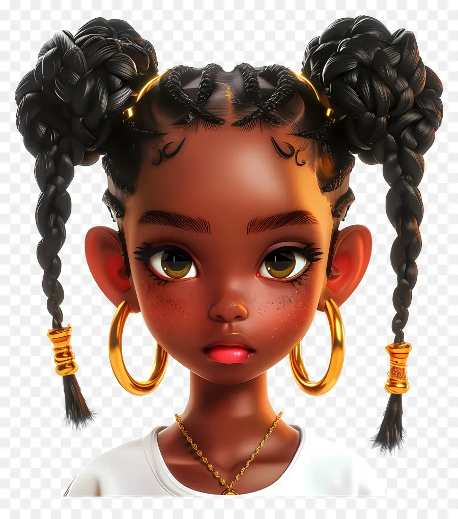 Черная Девочка，молодая женщина PNG