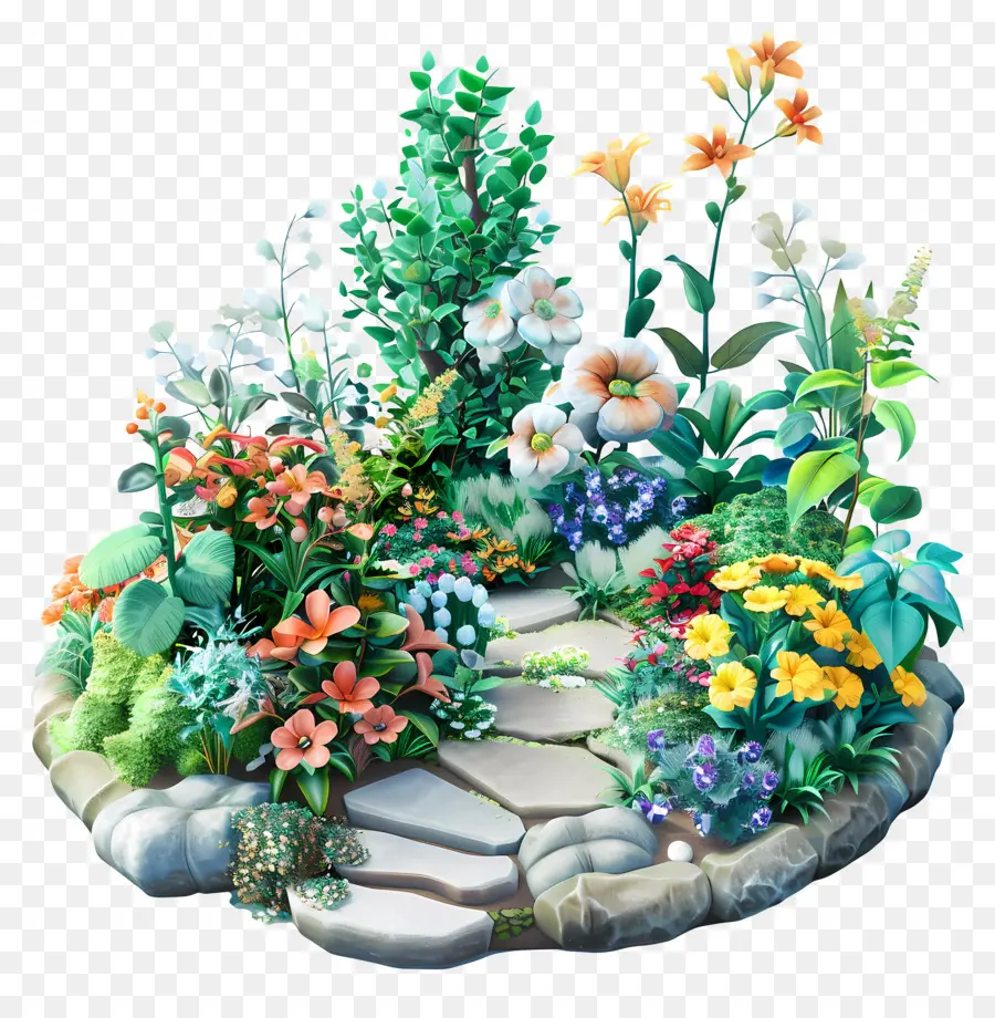 Ботанический сад，Цветочный сад PNG