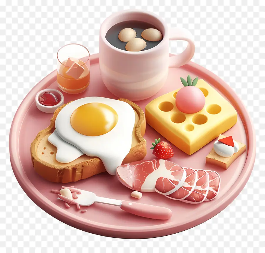 Милый завтрак，завтрак PNG