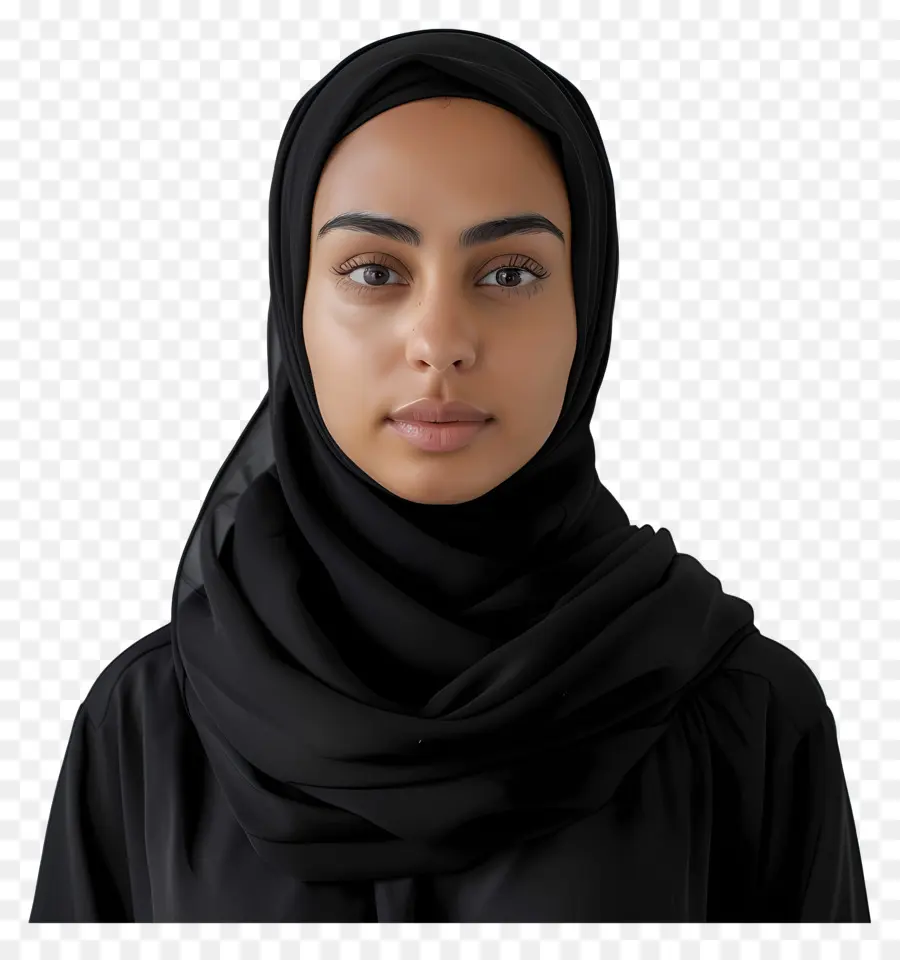 Портретная женщина хиджаб，Женщина в хиджабе PNG