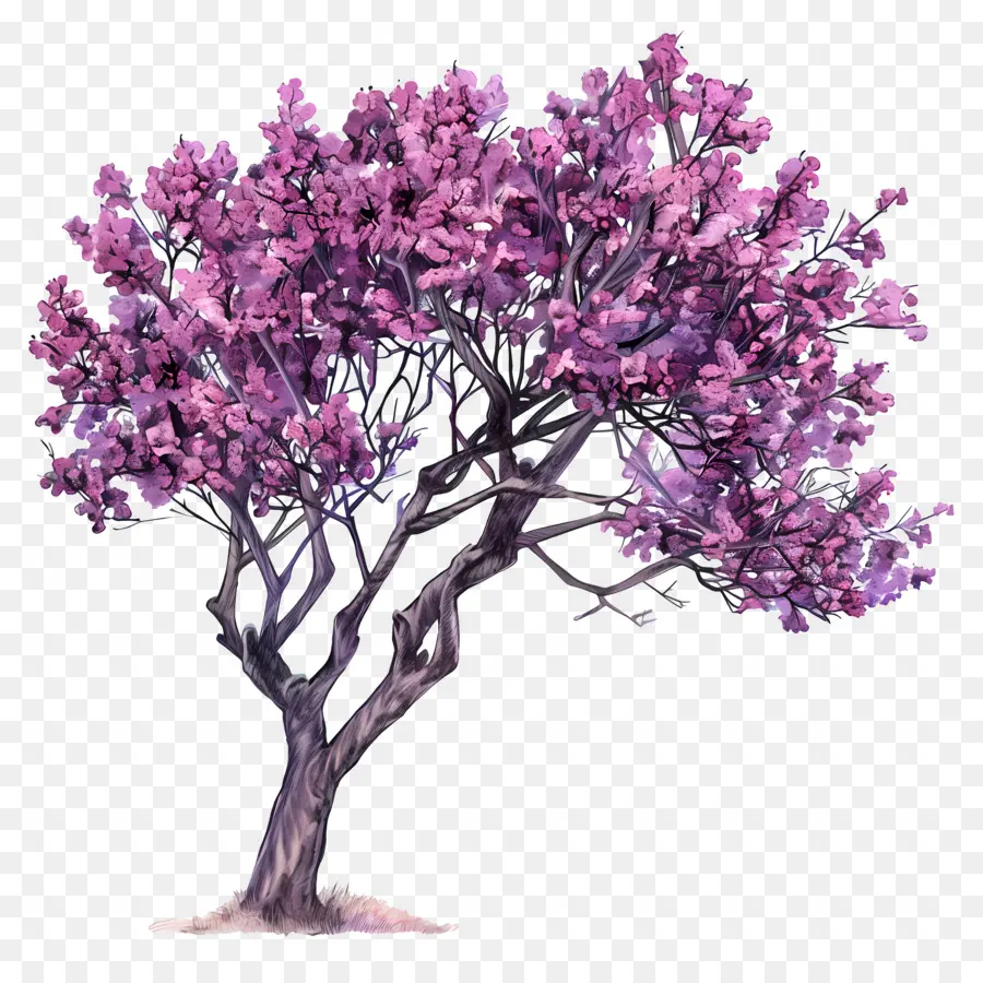 Иудино дерево，фиолетовый дерево PNG