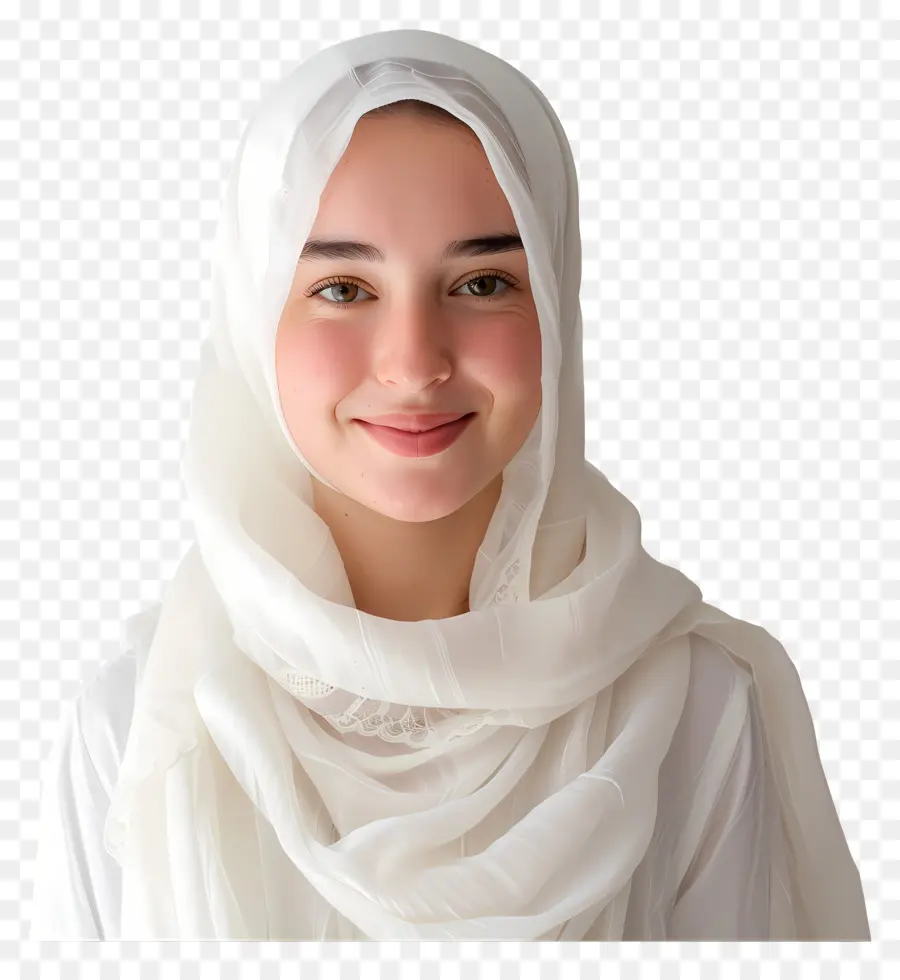 Белый хиджаб，Хиджаб PNG